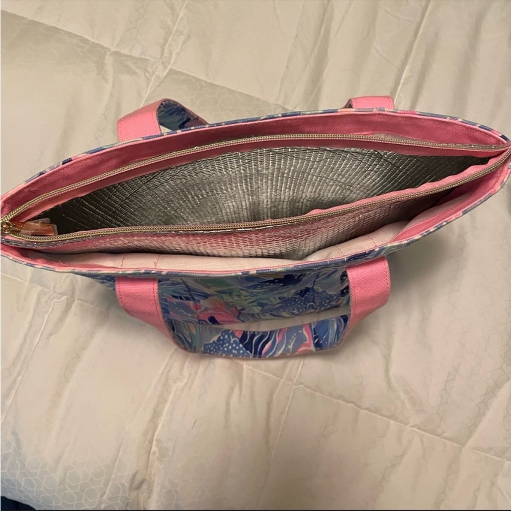 Lilly Pulitzer Matching Cap/Shorts- Sz S/Cooler-Tote Combo - Picture 5 of 5